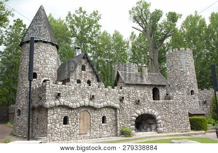 Vimmerby, Sweden - June 19, 2018- Astrid Lindgren World, Astrid Lindgrens Varld Is A Theme Park. Ron
