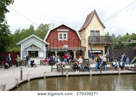 Vimmerby, Sweden - June 19, 2018- Astrid Lindgren World, Astrid Lindgren Varld Is A Theme Park.
