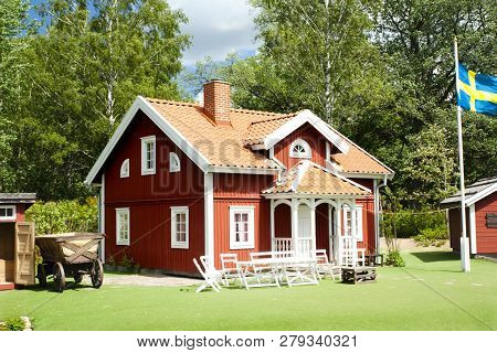 Vimmerby, Sweden - June 19, 2018- Astrid Lindgren World, Astrid Lindgren Varld Is A Theme Park. Emil