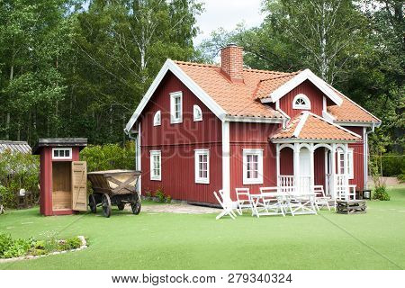 Vimmerby, Sweden - June 19, 2018- Astrid Lindgren World, Astrid Lindgren Varld Is A Theme Park. Emil