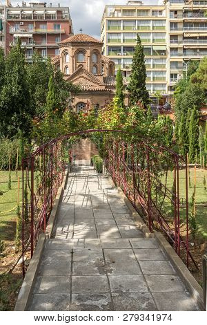 Ancient Byzantine Church Of Panagia Chalkeon In The Center Of City Of Thessaloniki, Central Macedoni