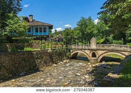 Etar, Gabrovo, Bulgaria- July 6, 2018: Old House In Ethno Village Etar (etara) Near Town Of Gabrovo,