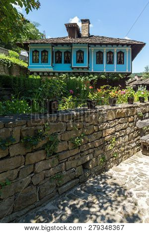 Etar, Gabrovo, Bulgaria- July 6, 2018: Old House In Ethno Village Etar (etara) Near Town Of Gabrovo,