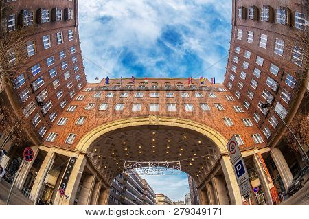 Budapest, Hungary - December 18, 2018: Arcadia Hotel, One Of The Best In Budapest, Located In Madách