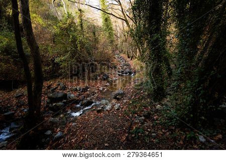 Hiking Trail Millomeris Waterfall Cyprus