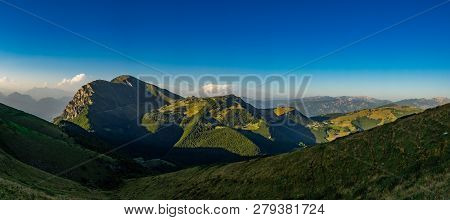 Monte Altissimo Di Naga As Seen From Monte Baldo Surroundings, Trentino Alto Adige,italy