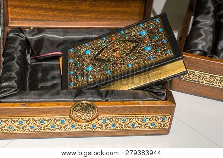 Holy Book Quran With Decorative Cover And  Box