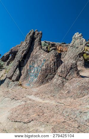 Rugged Rocks At Horca Del Inca, Ancient Astronomical Observatory In Copacabana, Bolivia.