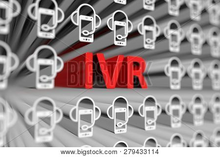 Ivr Concept Blurred Background 3d Render Illustration