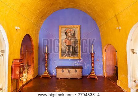 Arequipa, Peru - May 30, 2015: Room In Santa Catalina Monastery In Arequipa, Peru