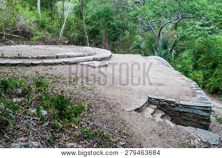 Remnants Of A House Of Indigenous Kogi People In Tayrona National Park, Colombia