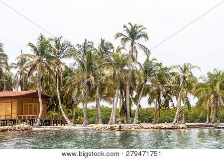 Resort On Boqueron Island Of San Bernardo Archipelago, Colombia