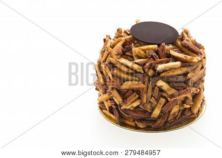 Image Of Almond Cakes Isolated On White Background