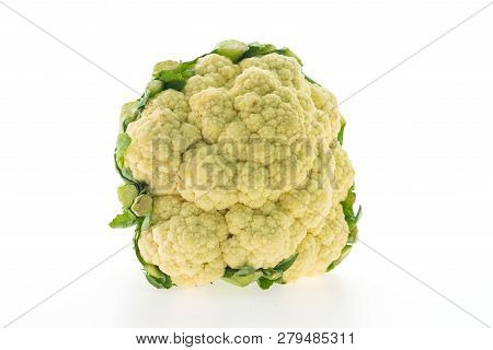 Image Of Cauliflower Isolated On White Background