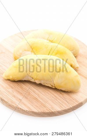 Image Of Durian Fruits Isolated On White Background