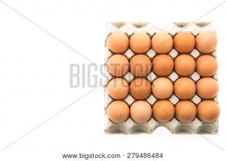 Image Of Eggs Isolated On White Background