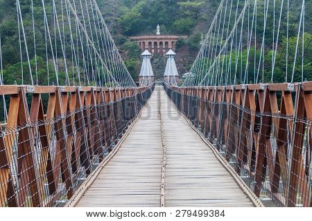 Puente De Occidente Western Bridge In Santa Fe De Antioquia, Colombia