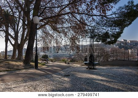 Lisbon, Portugal - January 11, 2012: The Torel Garden In The City Of Lisbon, Portugal.