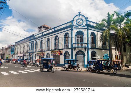 Iquitos, Peru - July 18, 2015: View Of An Old Building In Iquitos