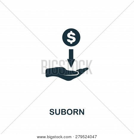 Suborn Icon. Premium Style Design From Corruption Icon Collection. Pixel Perfect Suborn Icon For Web