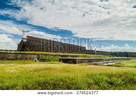 Outer Walls Of St. Joseph Fortress In Macapa, Brazil