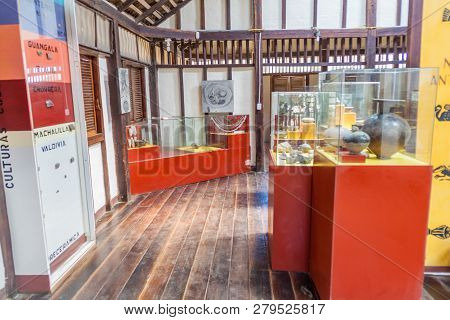 Agua Blanca, July 3, 2015: Archaeological Museum In Agua Blanca Village In Machalilla National Park,