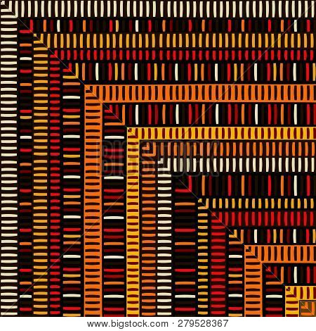 Striped Colorful Background With Vertical And Horizontal Strpes