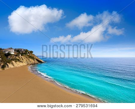 Campello of Alicante Cala Lanuza beach in Spain at Costa Blanca