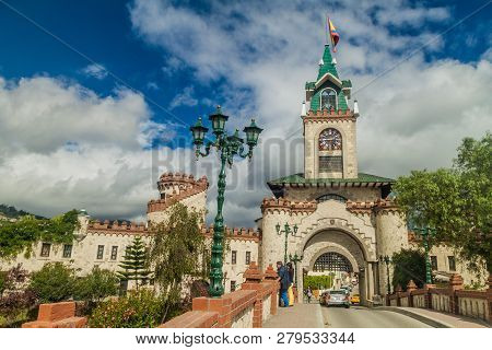 Loja, Ecuador - June 15, 2015: Puerta De La Ciudad Door To The City Gate In Loja, Ecuador