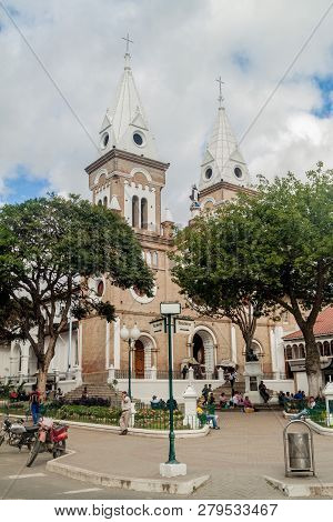 Loja, Ecuador - June 15, 2015: San Francisco Church In Loja Ecuador