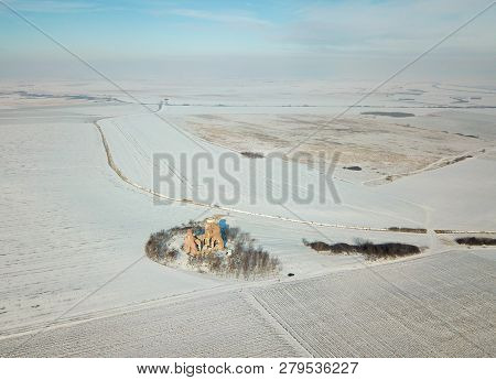 The Ruins Of The Benedictine Monastery Of Araca Serbian Cultural Heritage In Winter