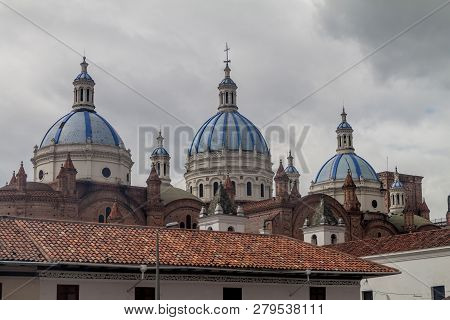 Towers Of New Cathedral Catedral De La Inmaculada Concepcion , Cuenca, Ecuador