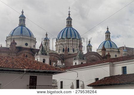 Towers Of New Cathedral Catedral De La Inmaculada Concepcion , Cuenca, Ecuador