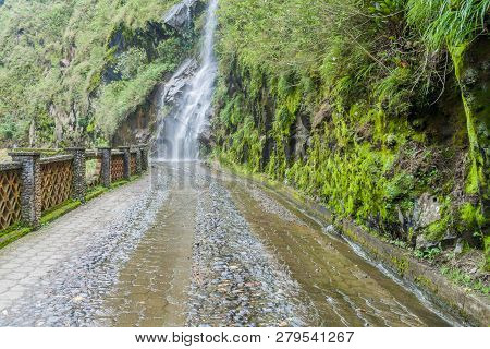 Cycling Path From Banos To Puyo, Ecuador