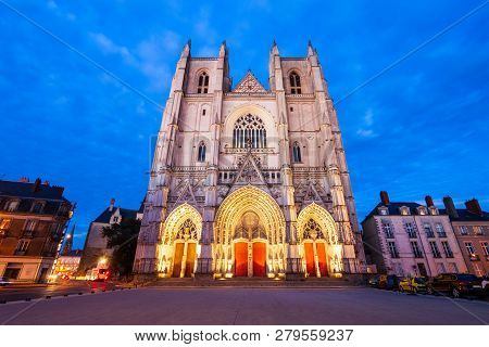 Nantes Cathedral Or The Cathedral Of St. Peter And St. Paul Of Nantes In Nantes City, Pays De La Loi