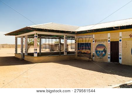 Cabo De La Vela, Colombia - August 23, 2015: Elementary School In A Small Fishing Village Cabo De La