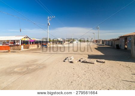 Cabo De La Vela, Colombia - August 23, 2015: Small Fishing Village Cabo De La Vela Located On La Gua