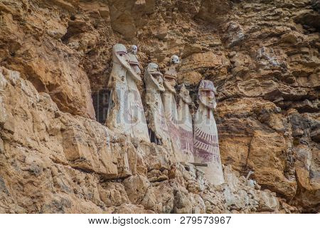 Sarcophagi Of Karajia, Funerary Site Of Chachapoyas Culture In Northern Peru