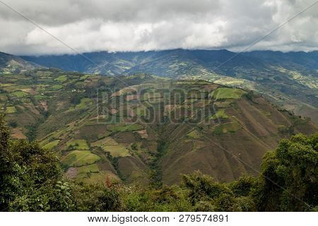 Cloud Forest Mountains Near Kuelap Archeological Site, Northern Peru.