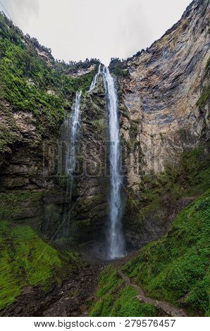 Catarata De Gocta - One Of The Highest Waterfalls In The World, Northern Peru.