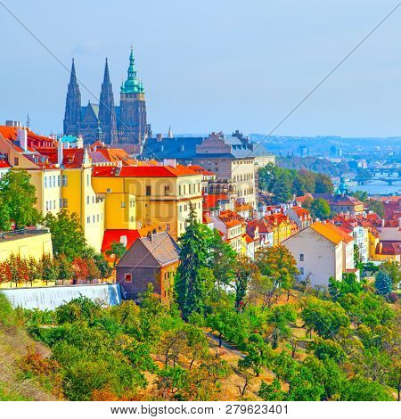 Hradcany - Castle District in Prague, Czech Republic