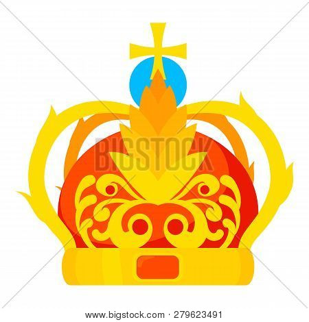 Crown Icon. Cartoon Illustration Of Crown Icon For Web