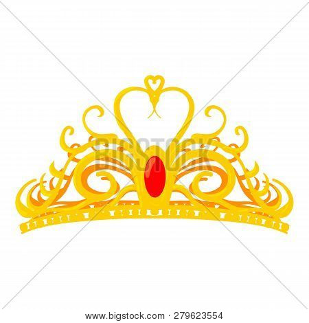 Diadem Icon. Cartoon Illustration Of Diadem Icon For Web