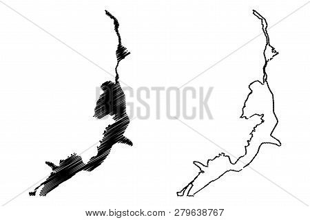 Aswan Governorate (governorates Of Egypt, Arab Republic Of Egypt) Map Vector Illustration, Scribble 