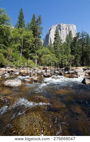 Typical View Of The Yosemite National Park - El Capitan, Tunnel View, Bridalveil Fall, Half Done