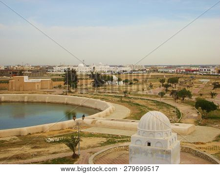 Kairouan, Tunisia - April 10, 2018: View From Aghlabid Basins In Kairouan / Al-qayrawan Behind, Tuni