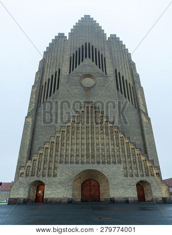 Beautiful And Majestic Grundtvigs Church Copenhagen Denmark With Unique Architecture