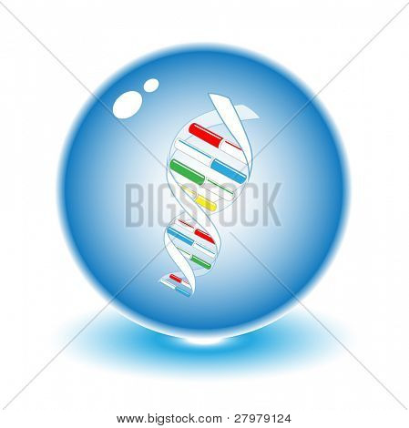 Vector dna illustration. Simply change. Other medical vectors you can see in my portfolio.
