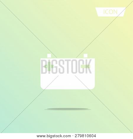 Battery Icon Vector Isolated On White Background.