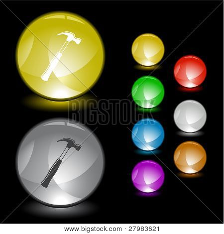 Hamer. Vector interface-element.